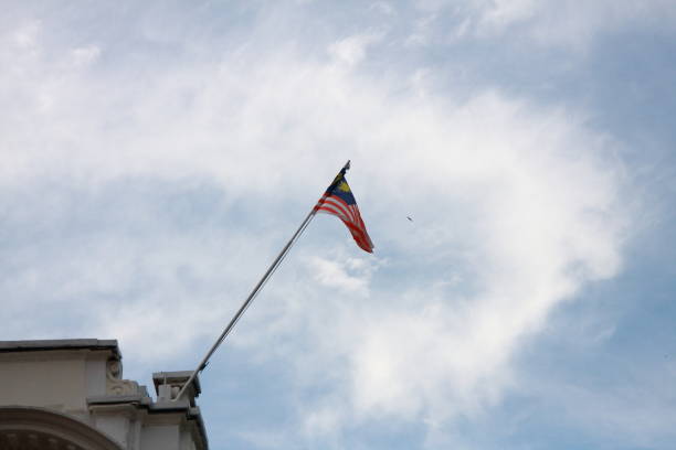 istock Malaysia national flag in Melaka, Malaysia 1310909607