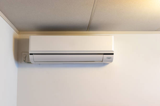istock White air conditioner on the wall in the room 1310911669