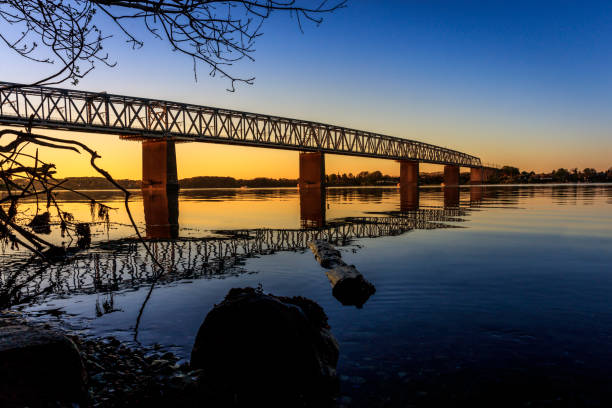 istock The old Little Belt bridge in Denmark 1310912266