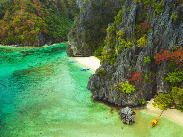 istock Rocky Scenic tropical beach, El Nido Palawan Philippines 1310916601