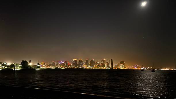 istock downtown san diego cityscape in the moonlight 1310917538