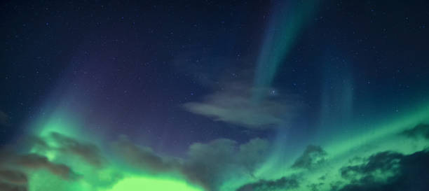 istock Aurora Borealis or Northern Lights with starry glowing in the night sky 1310919026