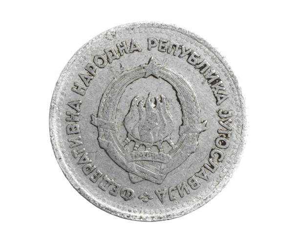 istock Yugoslavia one dinar coin on white isolated background 1310922284