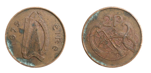 istock Ireland two penny coin on a white isolated background 1310922303