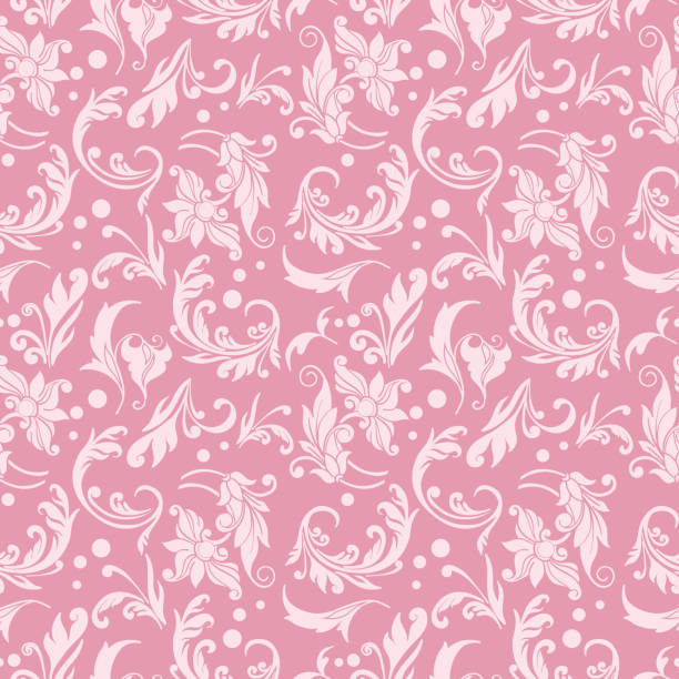 floral dekorative vektor nahtlose muster-design - flower backgrounds tile floral pattern stock-grafiken, -clipart, -cartoons und -symbole