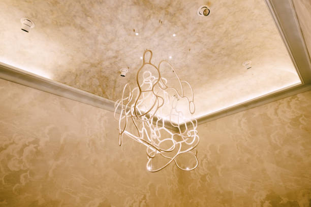 istock A designer chandelier in an unusual shape. 1310926063