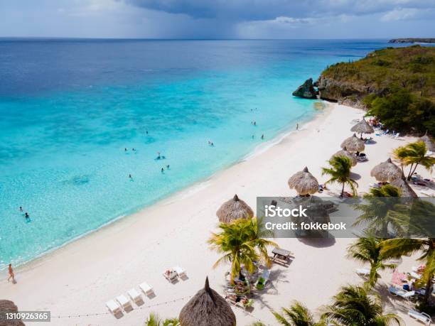 Cas Abou Beach On The Caribbean Island Of Curacao Playa Cas Abou In Curacao Caribbean Stock Photo - Download Image Now