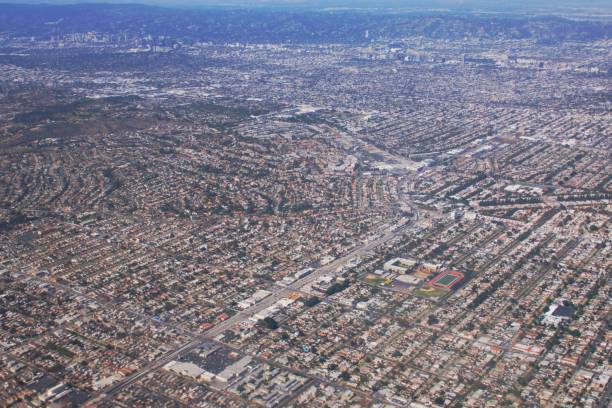 istock Flying over Los Angeles 1310931201