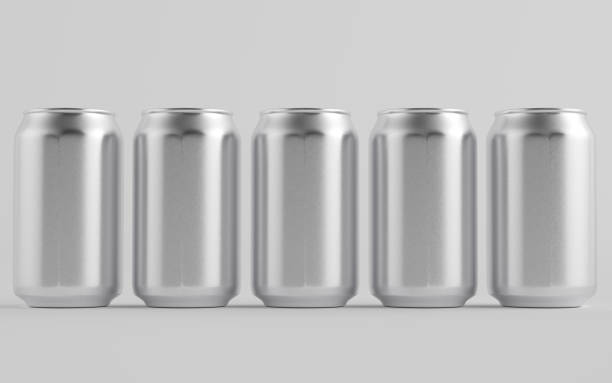 istock 12 oz. / 350ml Aluminium Can Mockup - Multiple Cans 1310934308