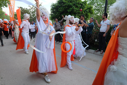April 7, 2018 ADANA, TURKEY. Orange Blossom Carnival.