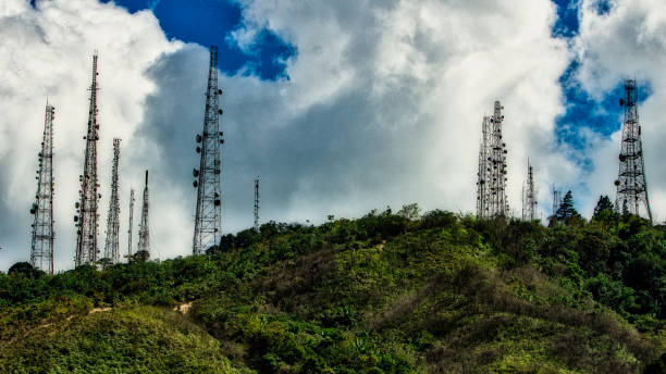istock Communication towers and antennas. 1310935968