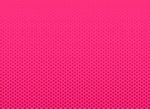 ilustraciones, imágenes clip art, dibujos animados e iconos de stock de patrón de arte pop de semitono. fondo rosa cómico. ilustración vectorial. - pop art background