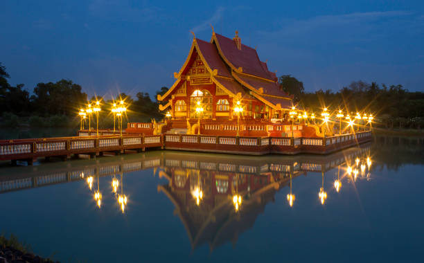 istock Wat Pa Sai Land at twilight 1310938050