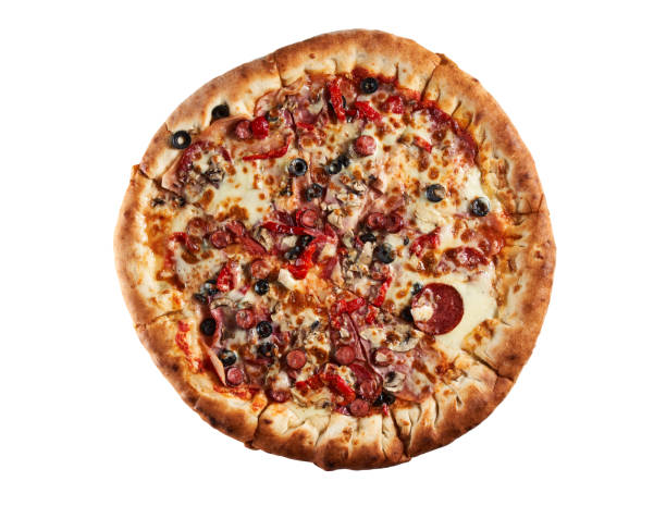 istock Prosciutto e pizza fungi on white 1310938905