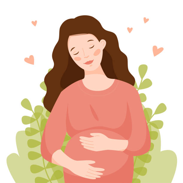 30 Cartoon Of Pregnant Belly Heart Shape Hands Illustrations & Clip Art -  iStock