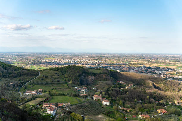 Montegrotto area from the summit of monte ceva
