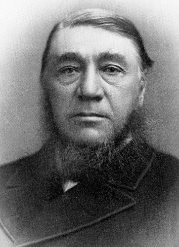 Portrait of Stephanus Johannes Paulus Kruger (Paul Kruger), 3rd State President of the South African Republic (1825 - 1904). Vintage photo etching circa late 19th century.
