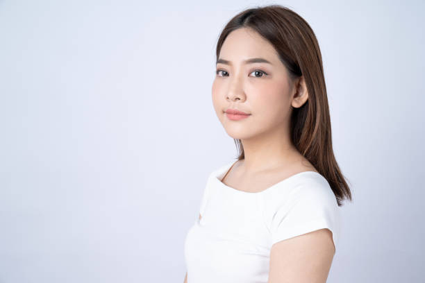istock Young happy Asian woman smiled, Isolated on white background. 1310949235
