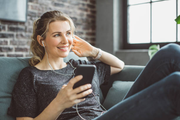 istock Woman relaxing at home 1310952380