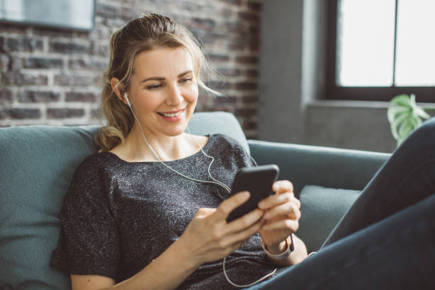 istock Woman relaxing at home 1310952405