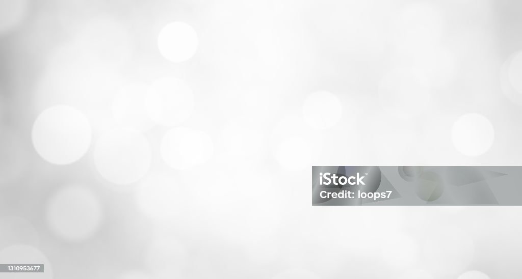 White Defocused Lights Background White Bokeh with Copy Space White Background stock illustration