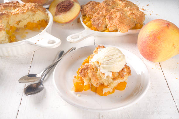 istock Delicious Homemade Peach Cobbler 1310955922