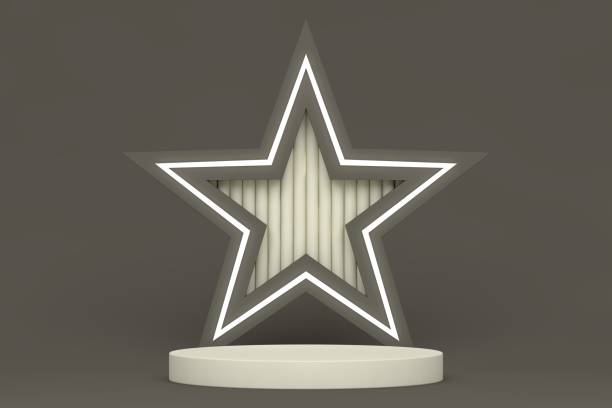 istock Modern 3D abstract background platform for product presentation. Empty product stand 1310961249