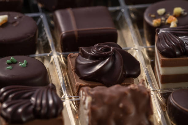 a box with chocolates