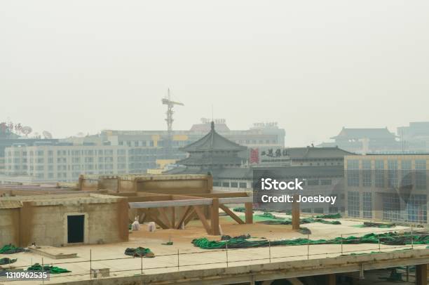 Bejing Building Project Stock Photo - Download Image Now - Air Pollution, Architecture, Backgrounds