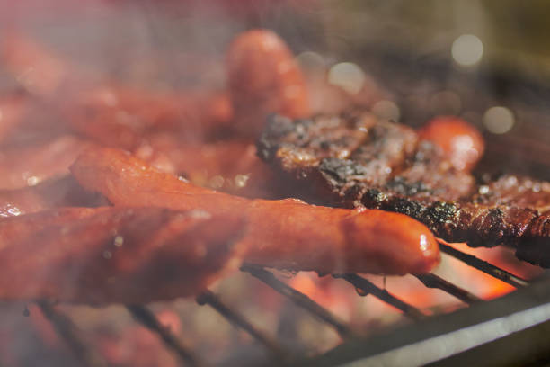 istock roast beef and chorizo spread over the grill 1310964940
