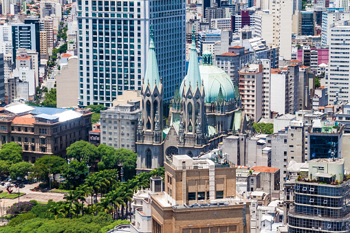 Catedral da Se cathedral in Sao Paulo, Brazil