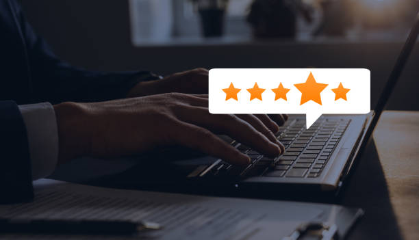 istock gold five star rating feedback icon. Concept of satisfaction, quality and performance of services. 1310969802