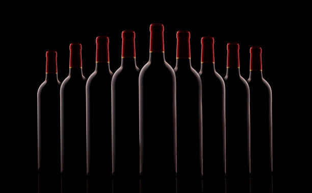 Red Wine Bottle stock photo