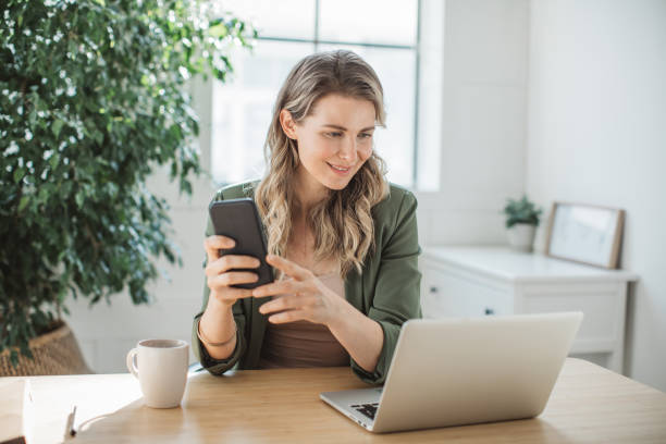 istock Women working at home office 1310978659
