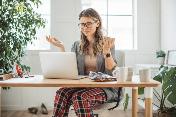 istock Women working at home office 1310978666