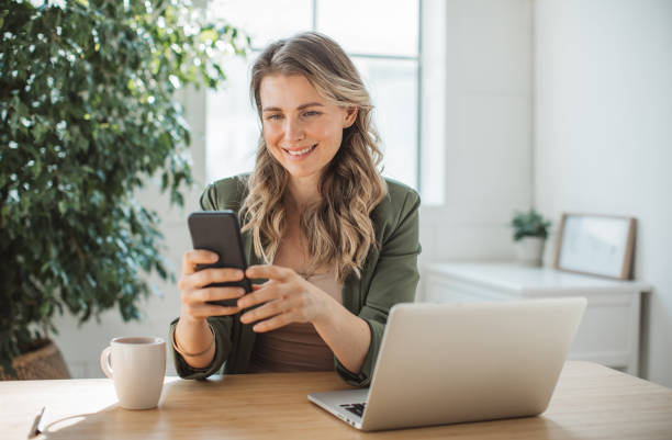 istock Women working at home office 1310978677
