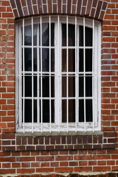 istock window of the old brick building 1310979017