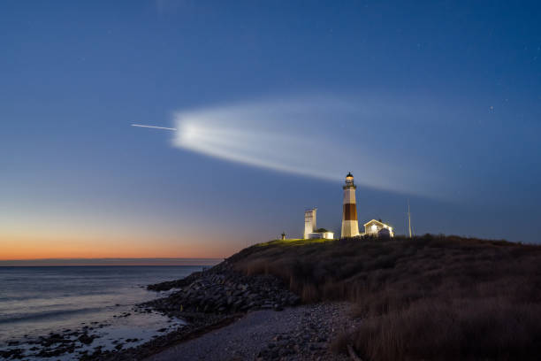 istock Falcon 9 SpaceX launch seen from Montauk Point in New York 1310981446