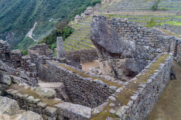 istock Walls of Machu Picchu ruins, Peru 1310986401