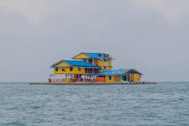 Floating guesthouse in San Bernardo archipelago, Colombia