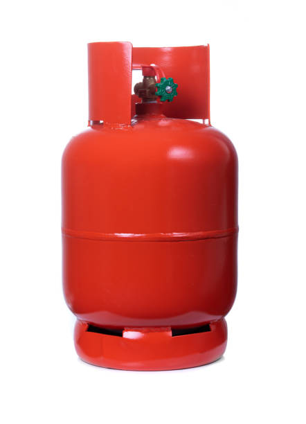 istock LPG Gas Bottles on white background 1310999204