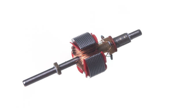 istock Miniature DC motor,Electrical armature assembly isolated on white background 1310999248