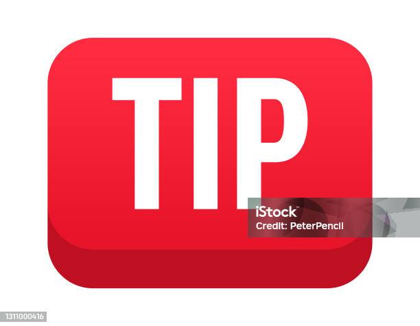 Modify Tip Button Tip Button Banner Label Template Vector Stock Illustration Stock ...
