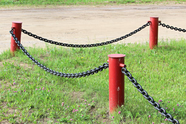 istock A corner of a chain link fence protecting an area 1311003297