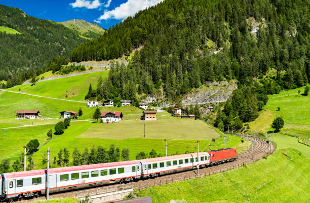 istock Passenger train at the Brenner Railway in Austria 1311003345