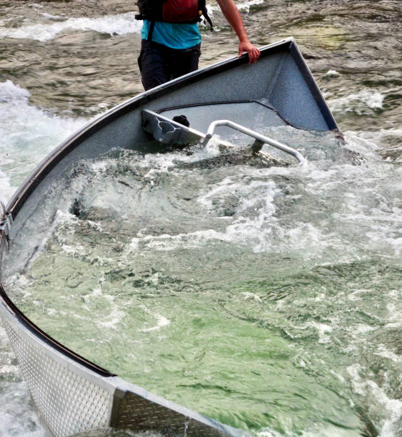 istock Wrapped Driftboat in rapid, Middle Fork of the Salmon River 1311007688
