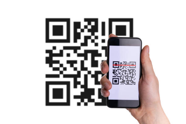 istock Scan pay. Hand holding mobile smartphone screen for payment pay, scan barcode technology with qr code scanner on digital smart phone. Online bill payment concept. 1311014991