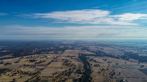 istock Aerial View of Axedale in Central Victoria 1311016821