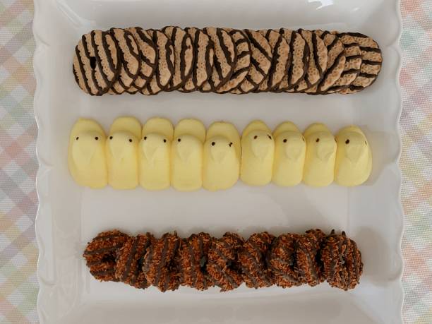 istock Easter Cookies & Treats on a White Tray 1311017376