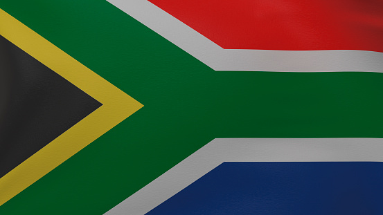 South Africa flag background. National flag of South Africa texture